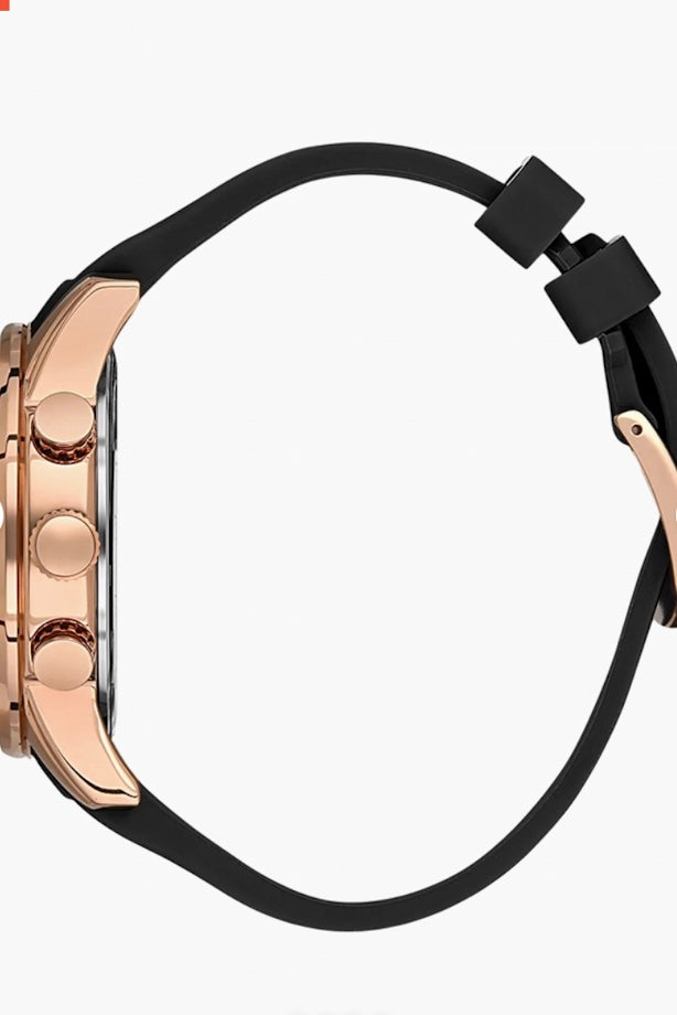 Daniel Klein Exclusive Dual-Time Chronograph – Rose Gold & Black